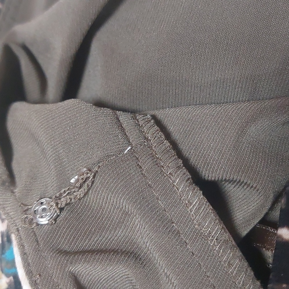 Anne Klein, Size 14, Black,Teal and Tan Dress - Picture 8 of 8